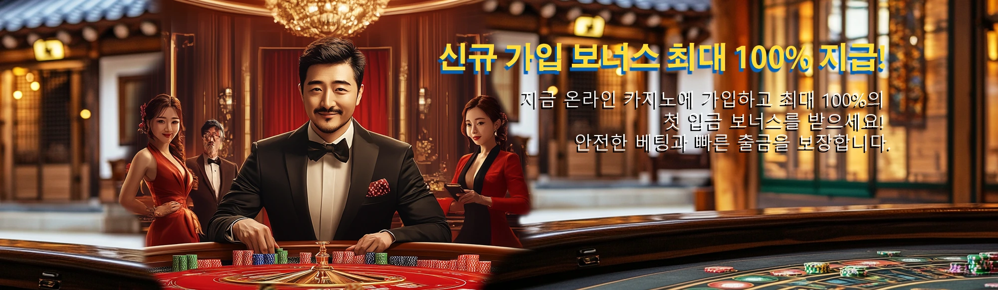 신규 가입 보너스 최대 100% 지급!